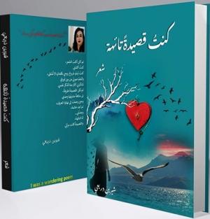 غلاف ديوان بعنوان "كنتُ قصيدةً تائهة"